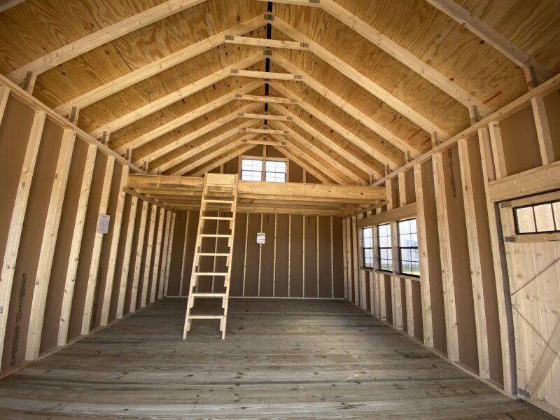 garden shed with loft