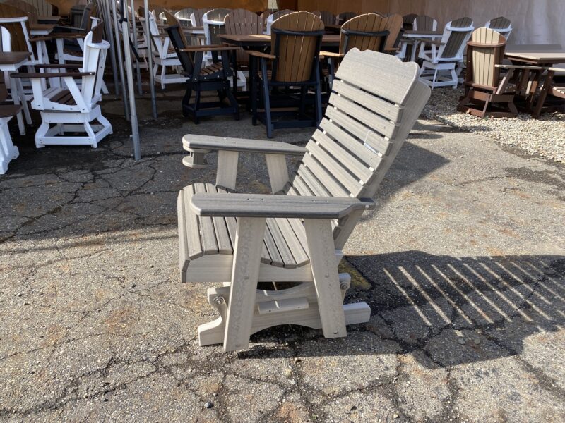 2' Highback Glider With Cupholder Hartville Outdoor Products