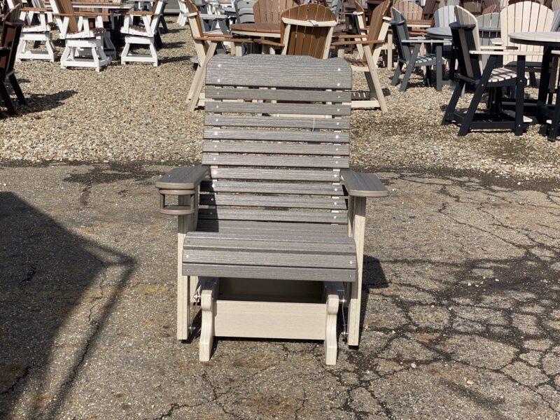 2' Highback Glider With Cupholder Hartville Outdoor Products