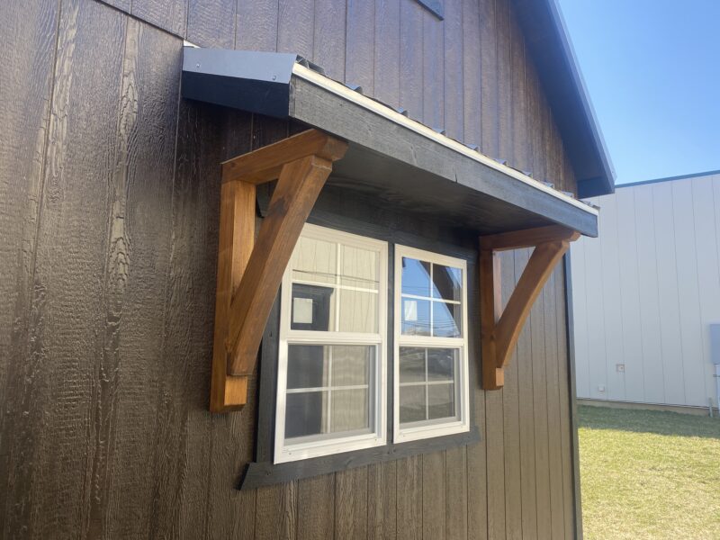 14x24 A-Frame 6' Porch with Dormer - Hartville Outdoor Products