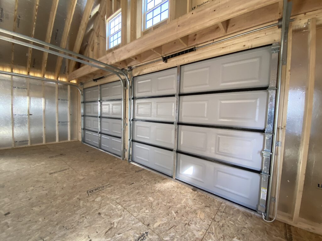 standard two car garage size