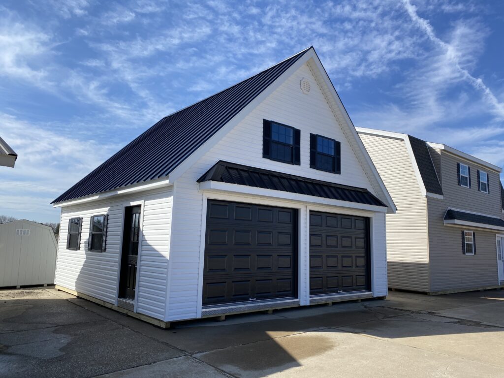 two car gable garage