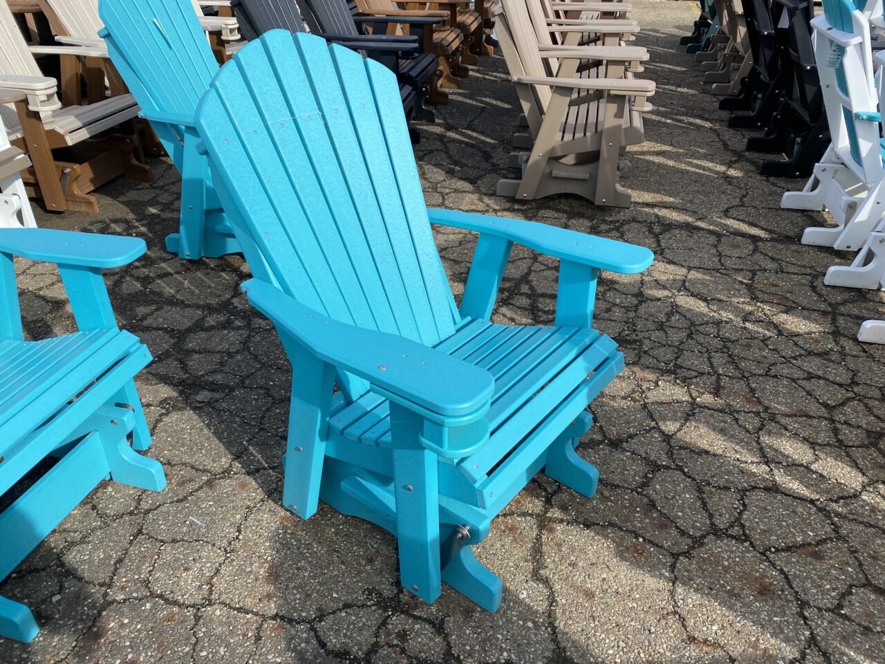 Adirondack Swivel Glider Outdoor Glider Chair