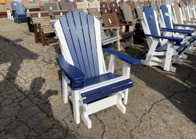 amish adirondack glider chair