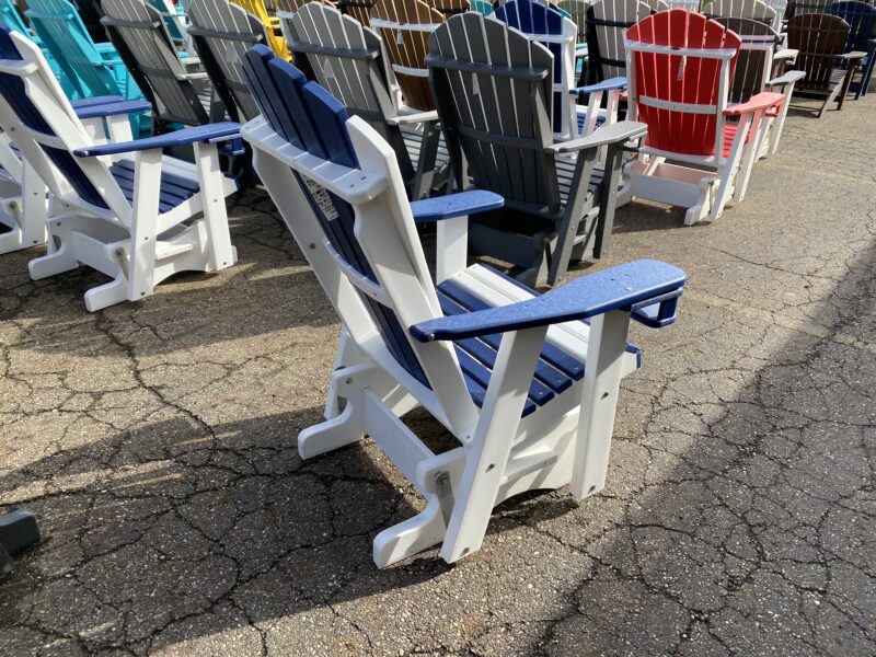 amish adirondack glider chair near me