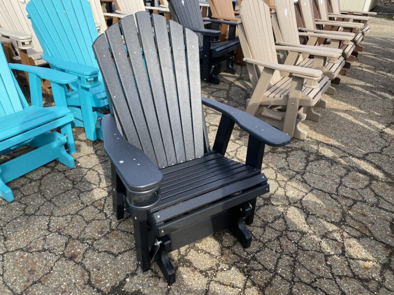 black outdoor chair