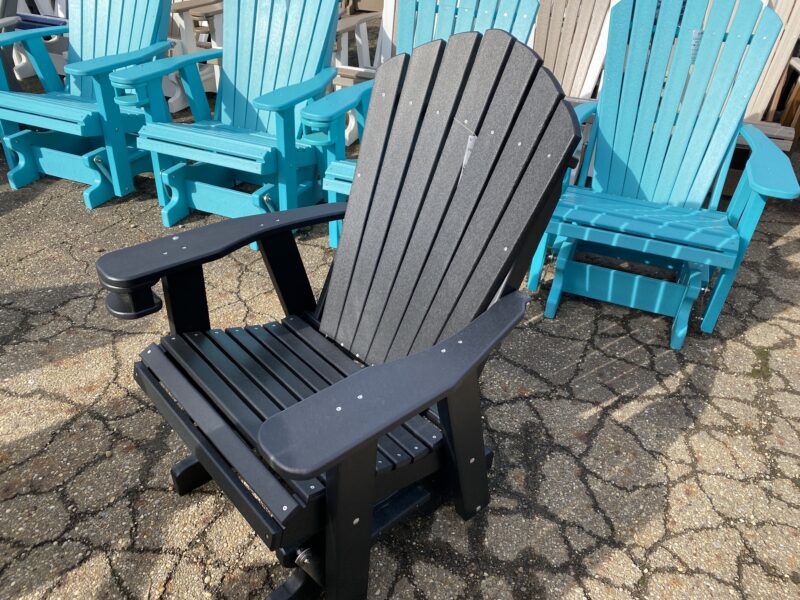 black outdoor chair near akron