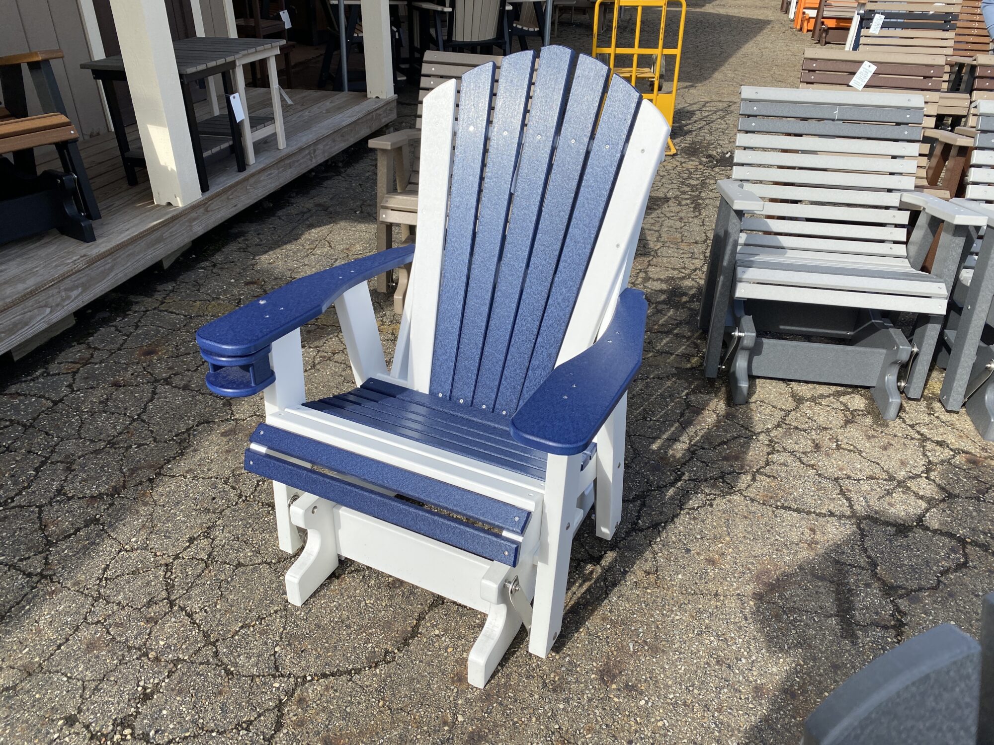 blue glider chair for sale