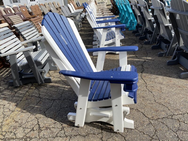 blue swivel glider chairs