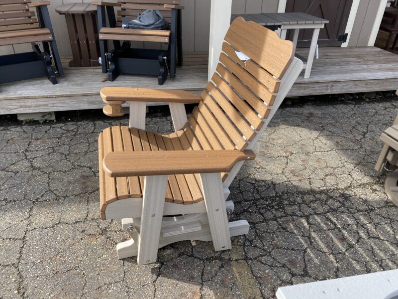 brown high back rocking chairs
