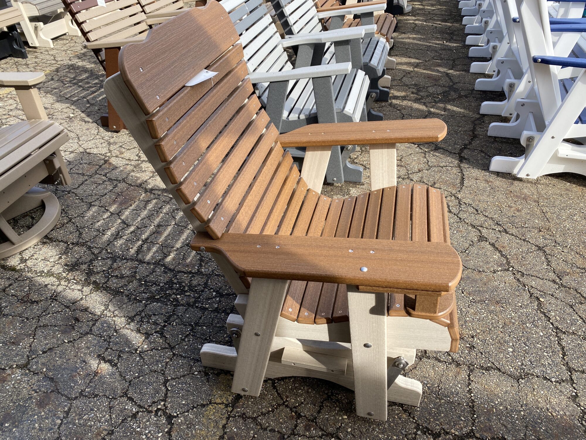 2' High Back Chair Glider Hartville Outdoor Products