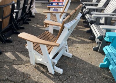 modern adirondack glider chair