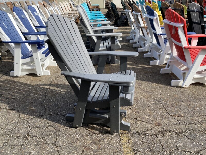 poly outdoor glider chair