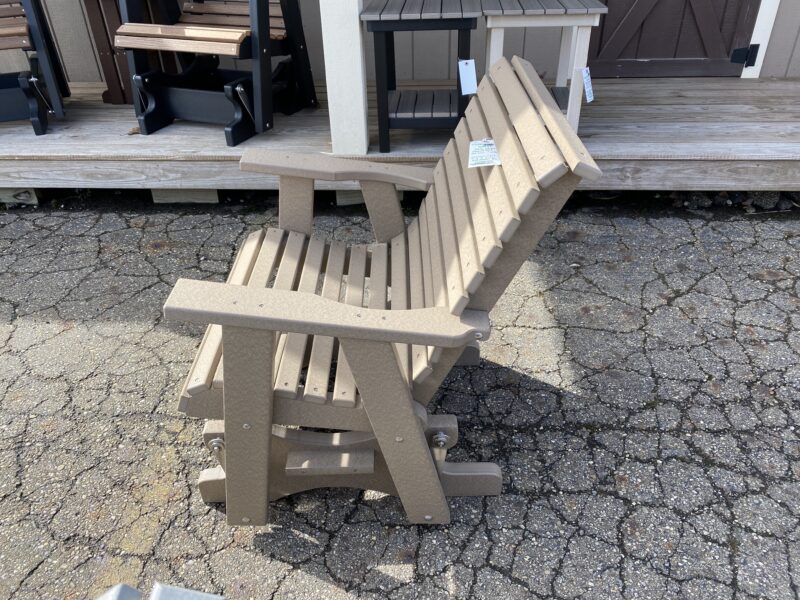 wooden glider chair outdoor