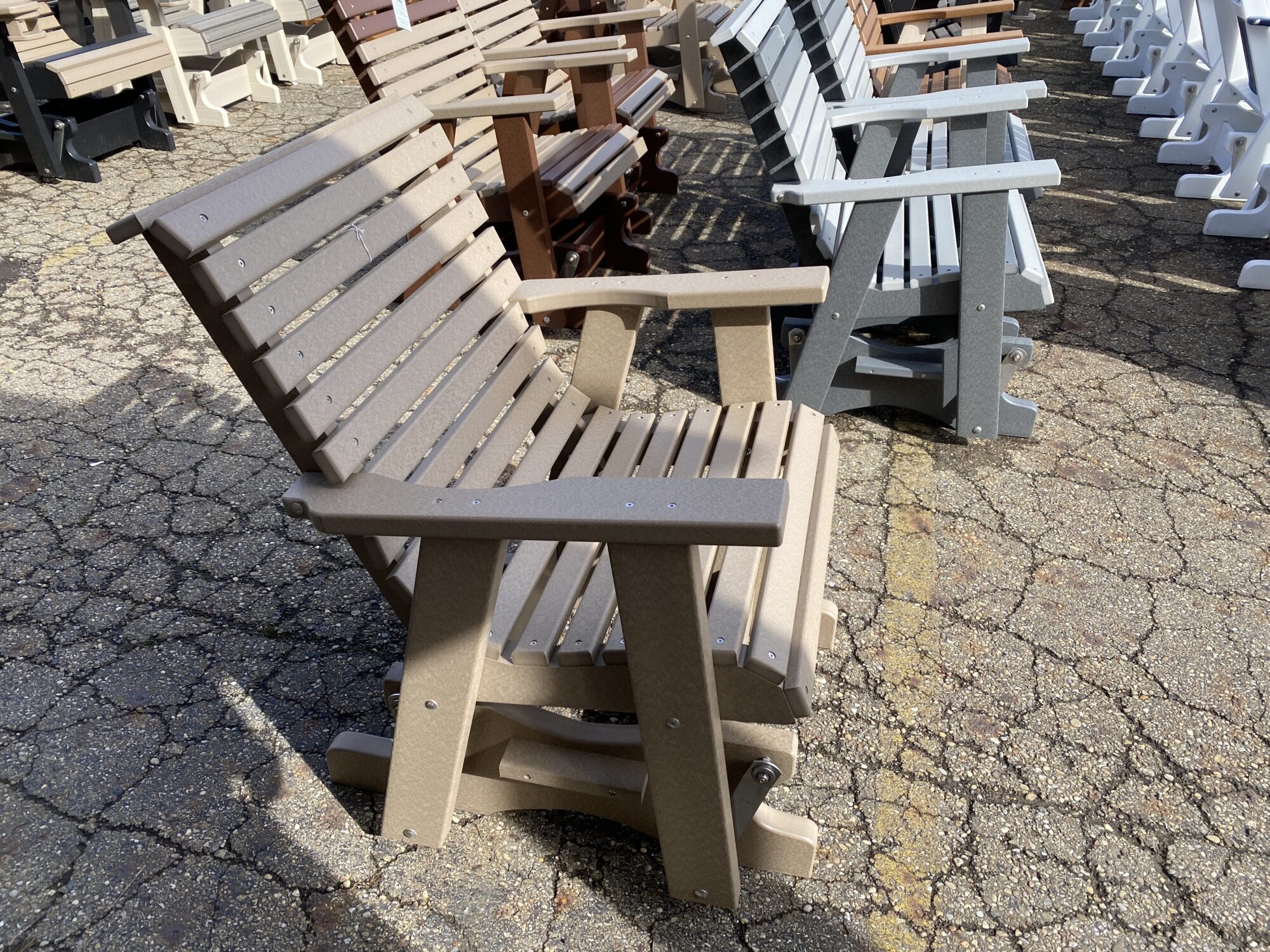 Outdoor Wooden Glider Chair Hartville Outdoor Products