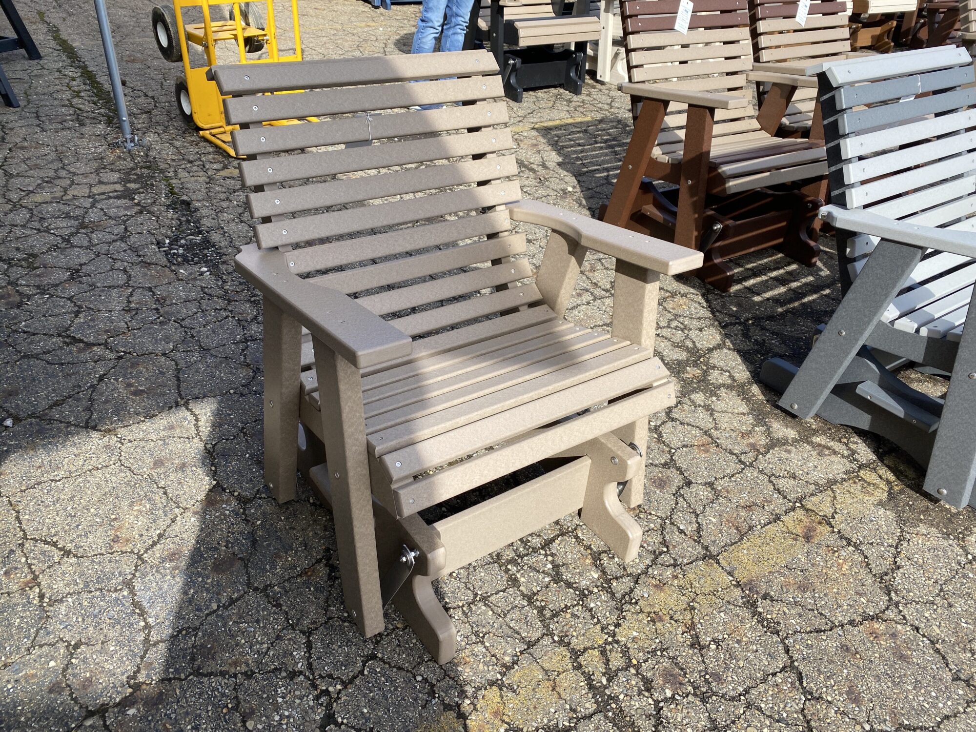 Outdoor Wooden Glider Chair Hartville Outdoor Products