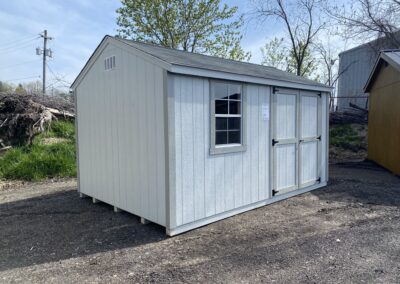 double doors with lock for shed
