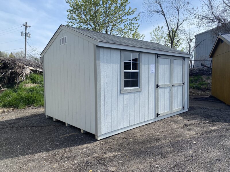 double doors with lock for shed