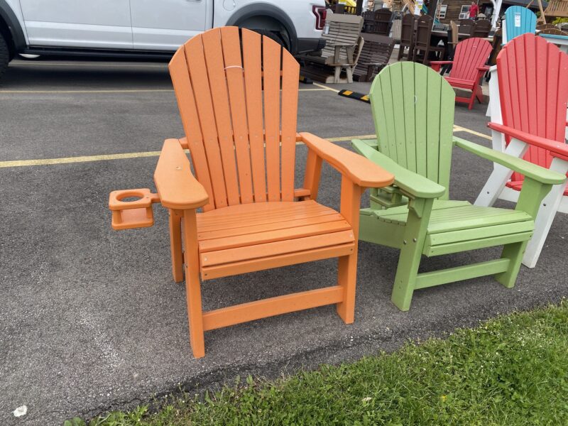 orange adirondack chair
