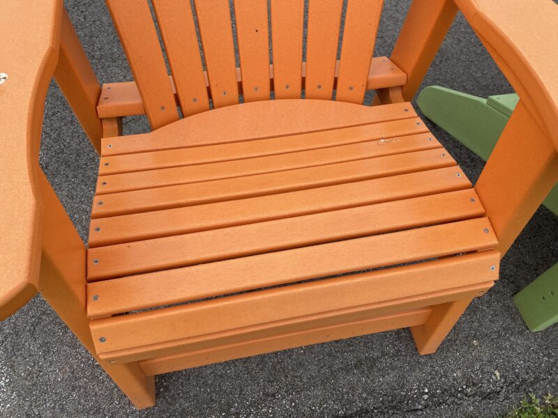 orange adirondack chairs