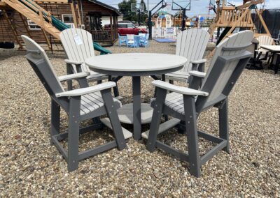 outdoor chaise lounge set with table