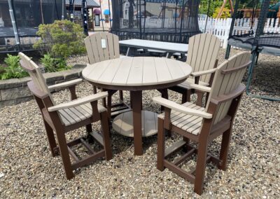 outdoor pub table and chair set