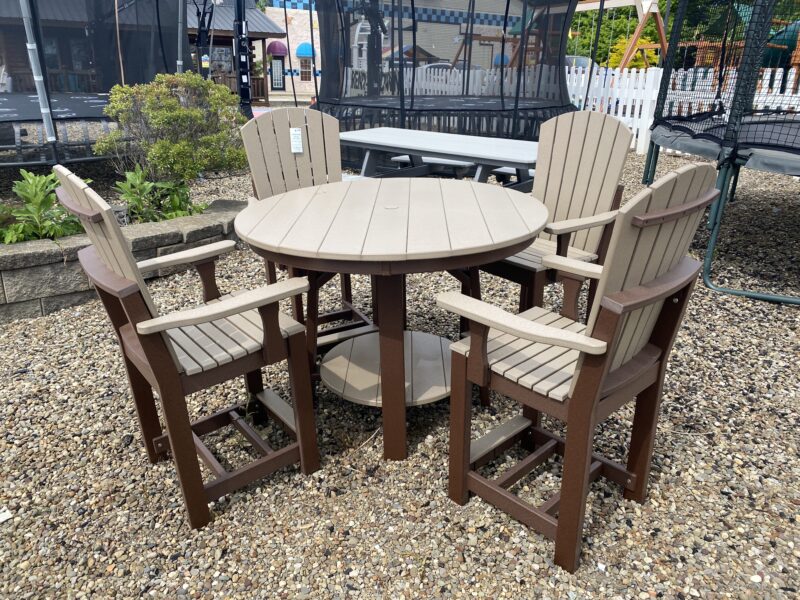 outdoor pub table and chair set