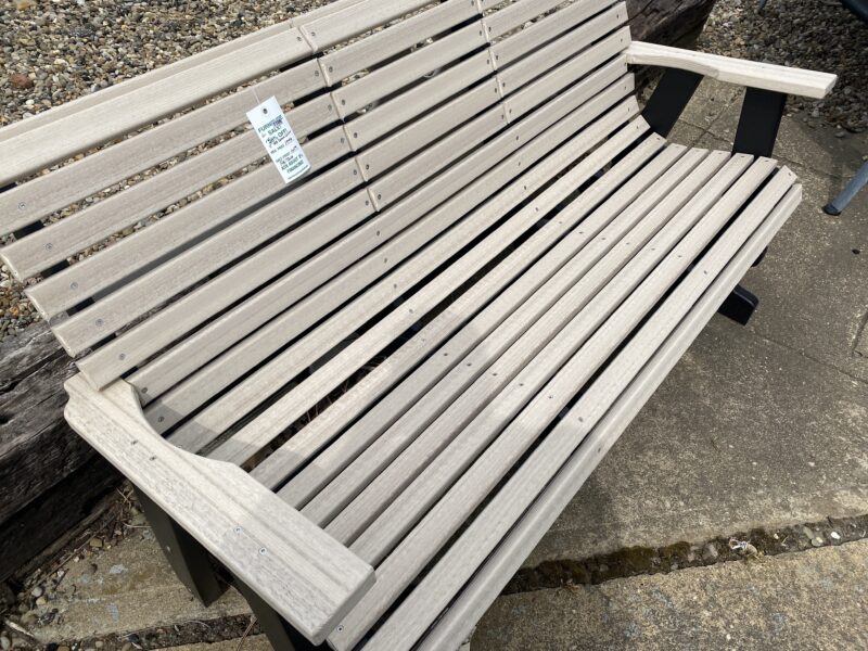 outdoor wood bench