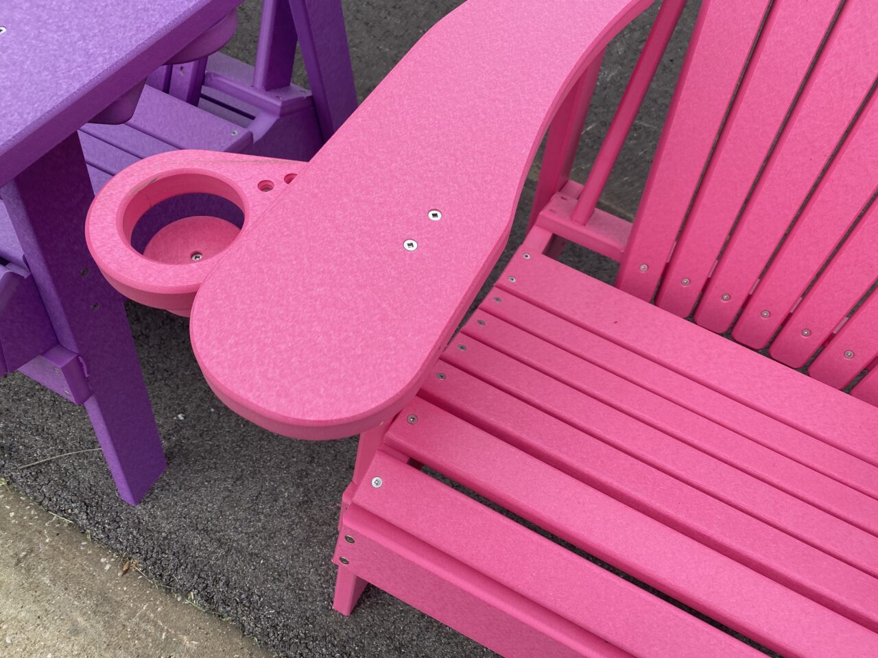 Hot Pink Adirondack Chair | Adirondack Chair With Footrest