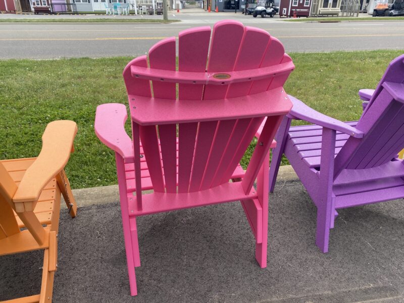 pink outdoor adirondack chair