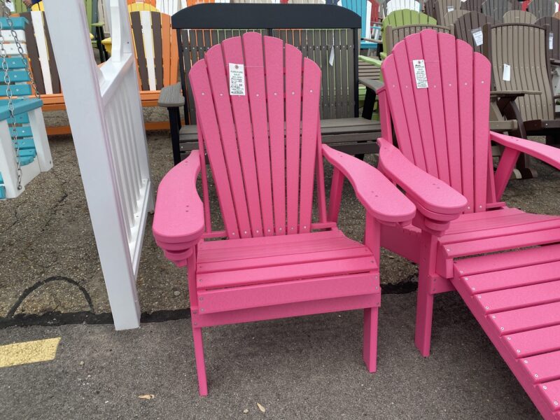 pink outdoor chair