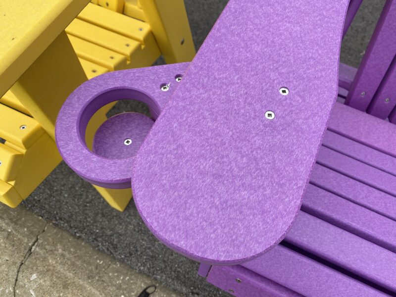 purple outdoor chairs
