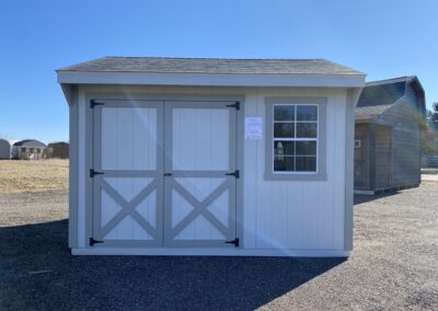 shed door with sliding window