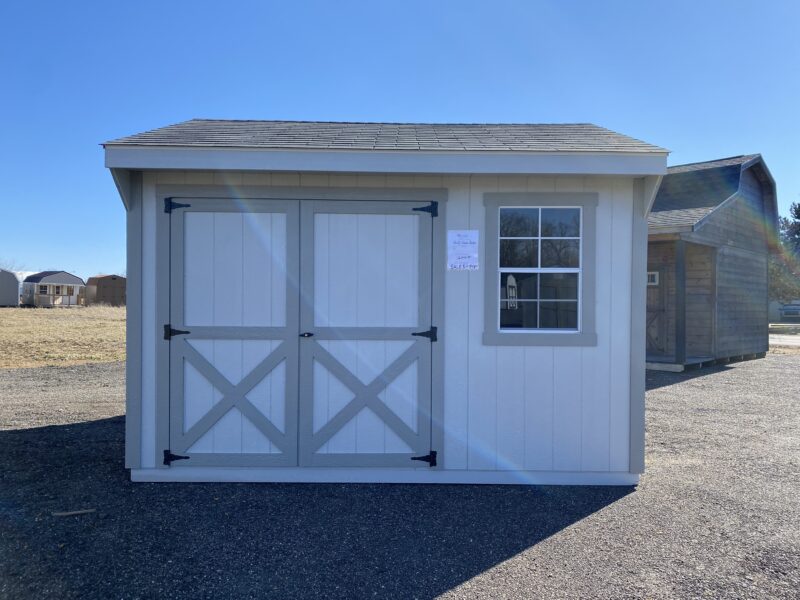 shed door with sliding window