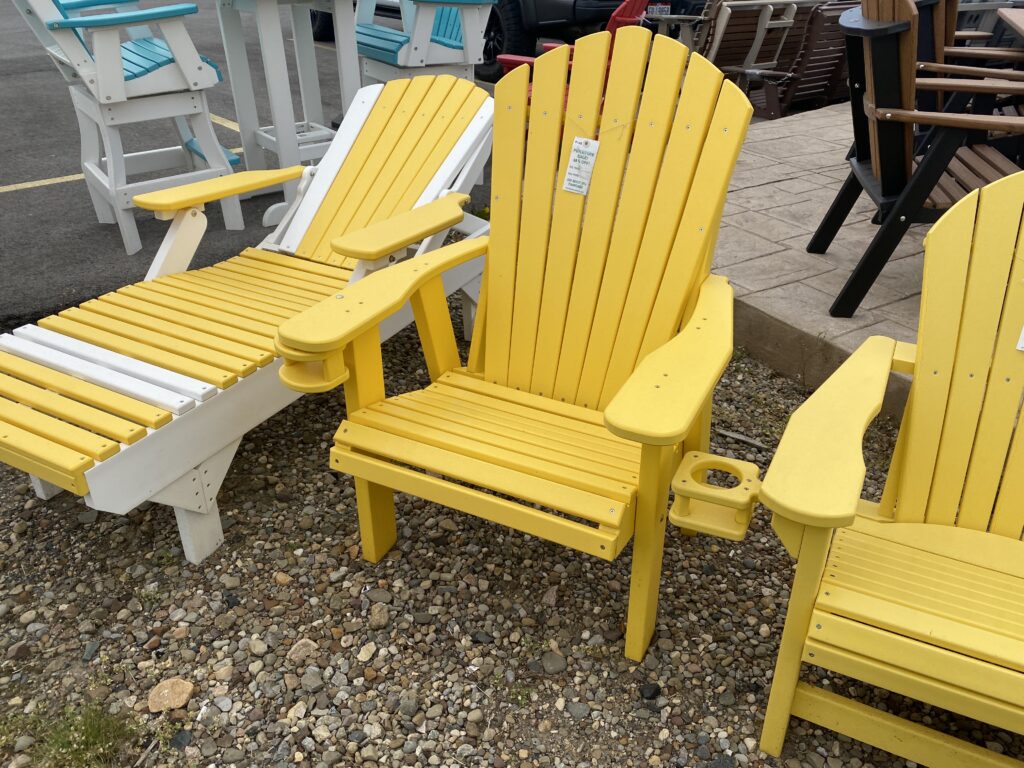 Yellow Outdoor Chair | Yellow Adirondack Outdoor Chair