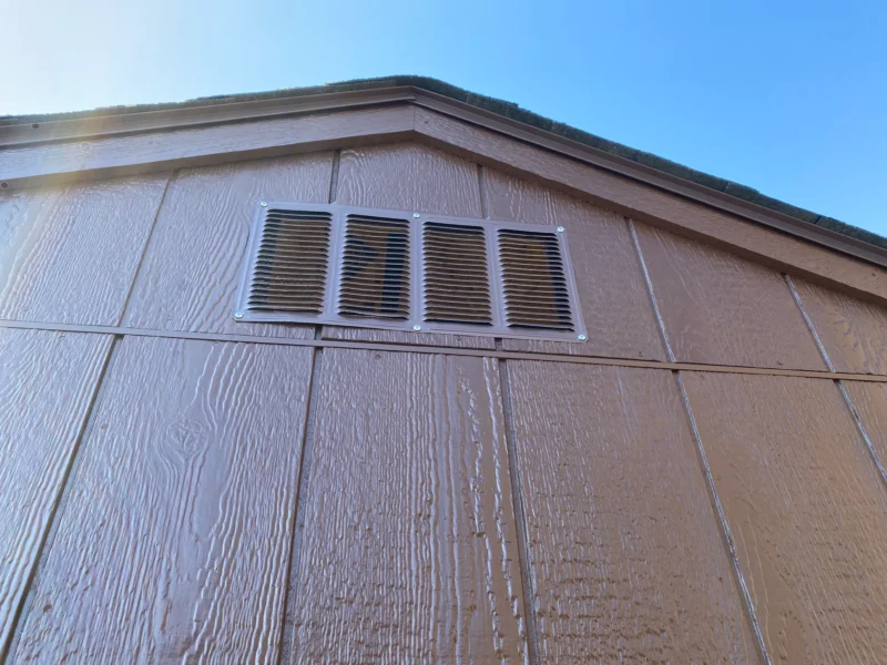 12X16 wood shed with windows