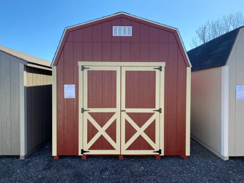 10x16 gable shed red & white Marion ohio