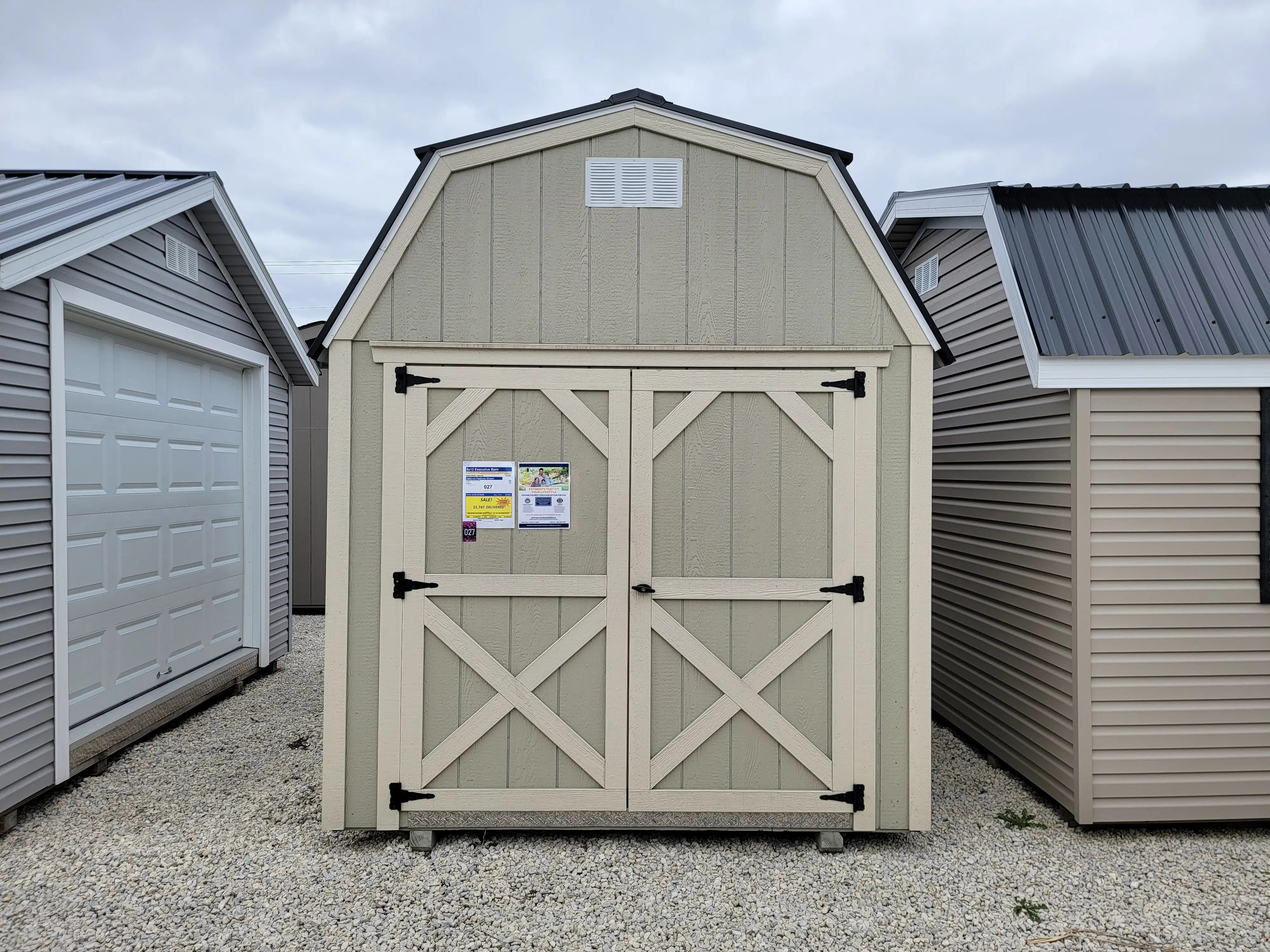 How do you level amini barn hartville outdoor products