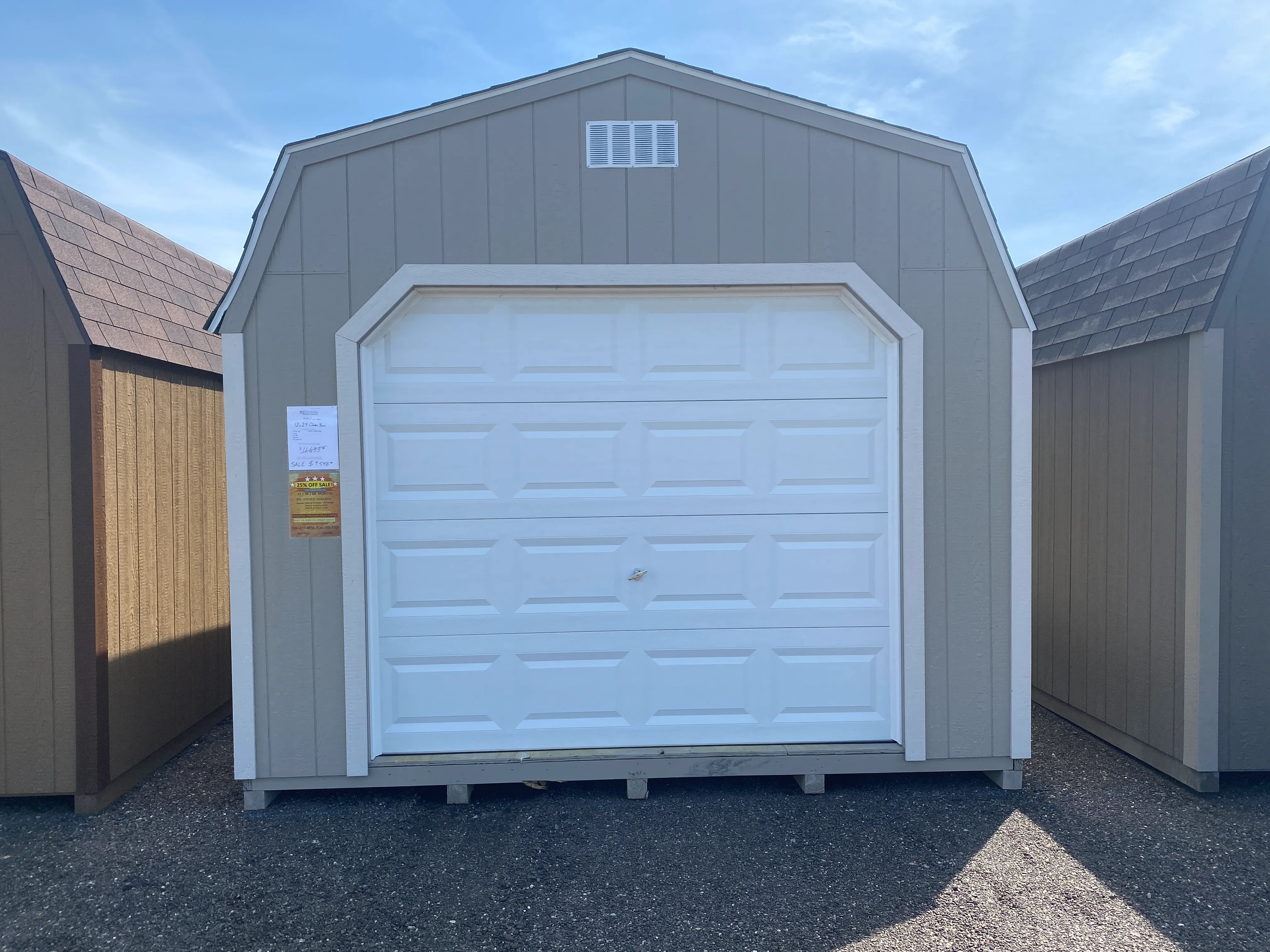 How many square feet in a 2 car garage hartville outdoor products