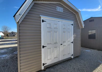 How to install vinyl siding on a shed door hartville outdoor products