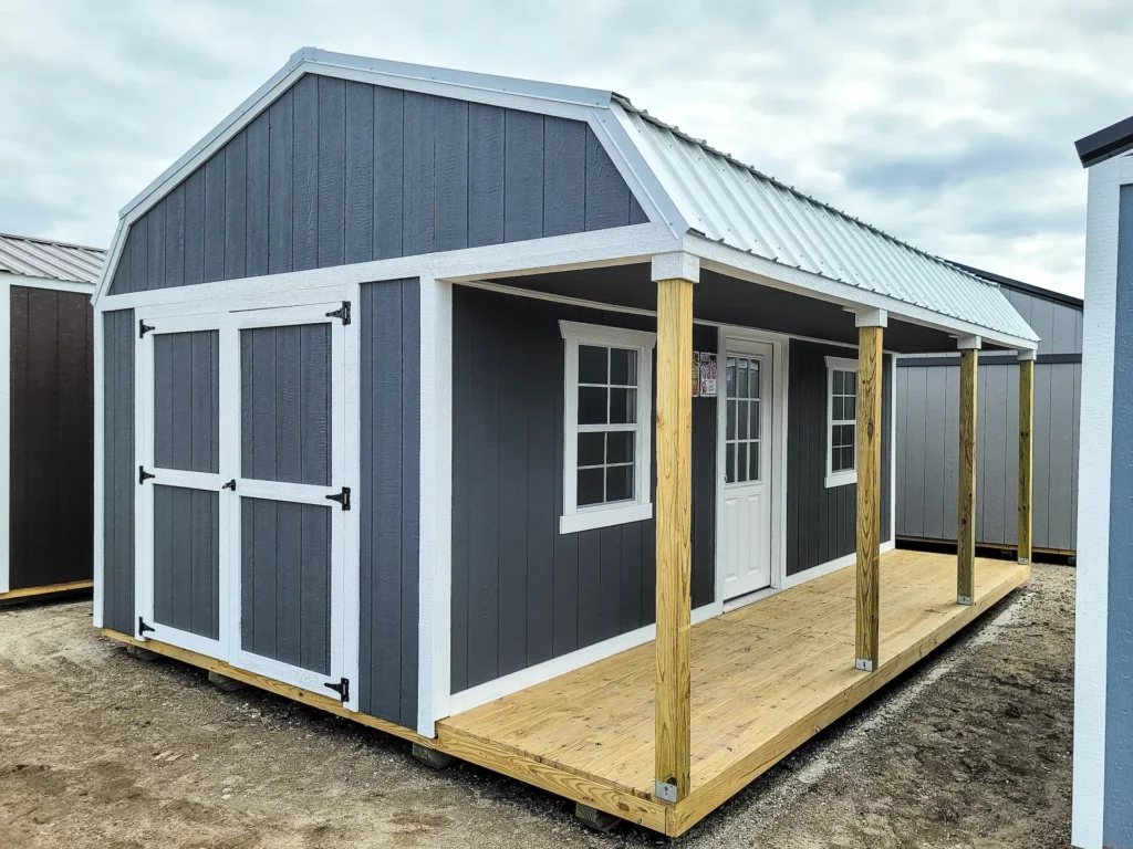 shed office with porch hartville outdoor products