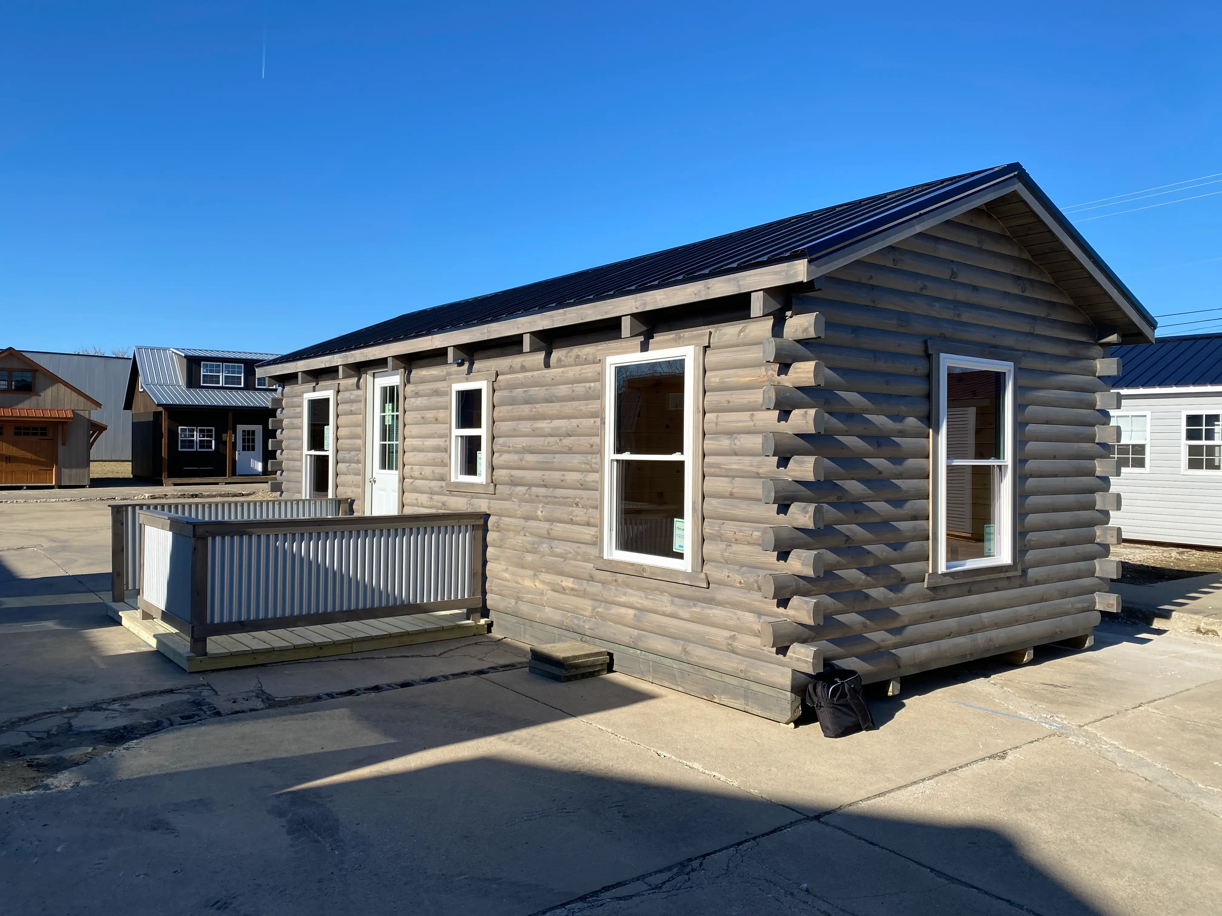 Cabin with finished interior hartville outdoor products