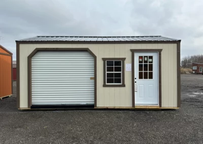 outdoor shed with garage door cleveland ohio