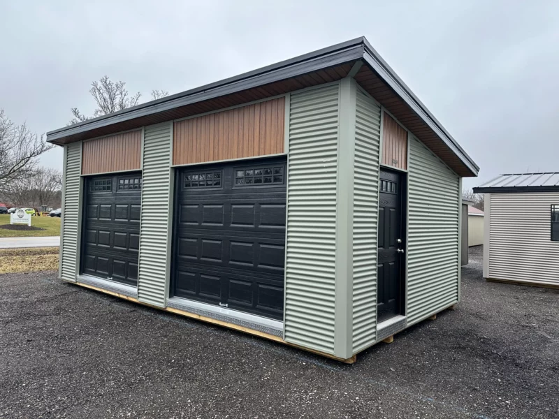 Detached garage modern hartville outdoor products