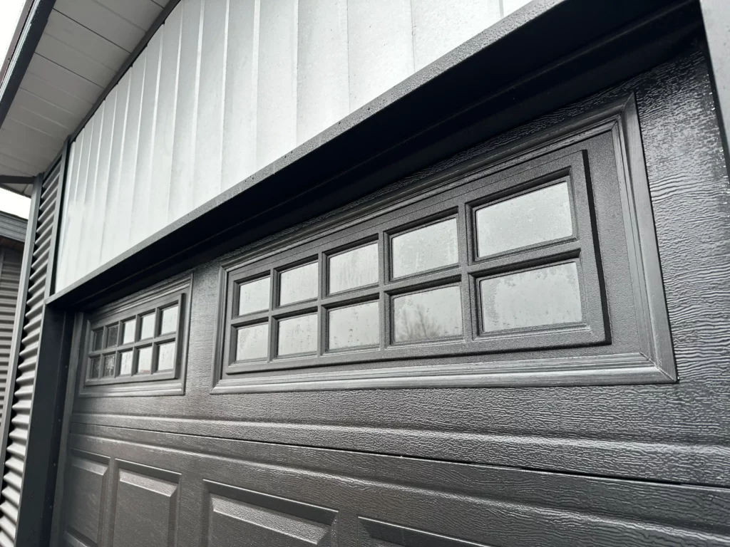 Metal sheds with garage doors hartville outdoor products