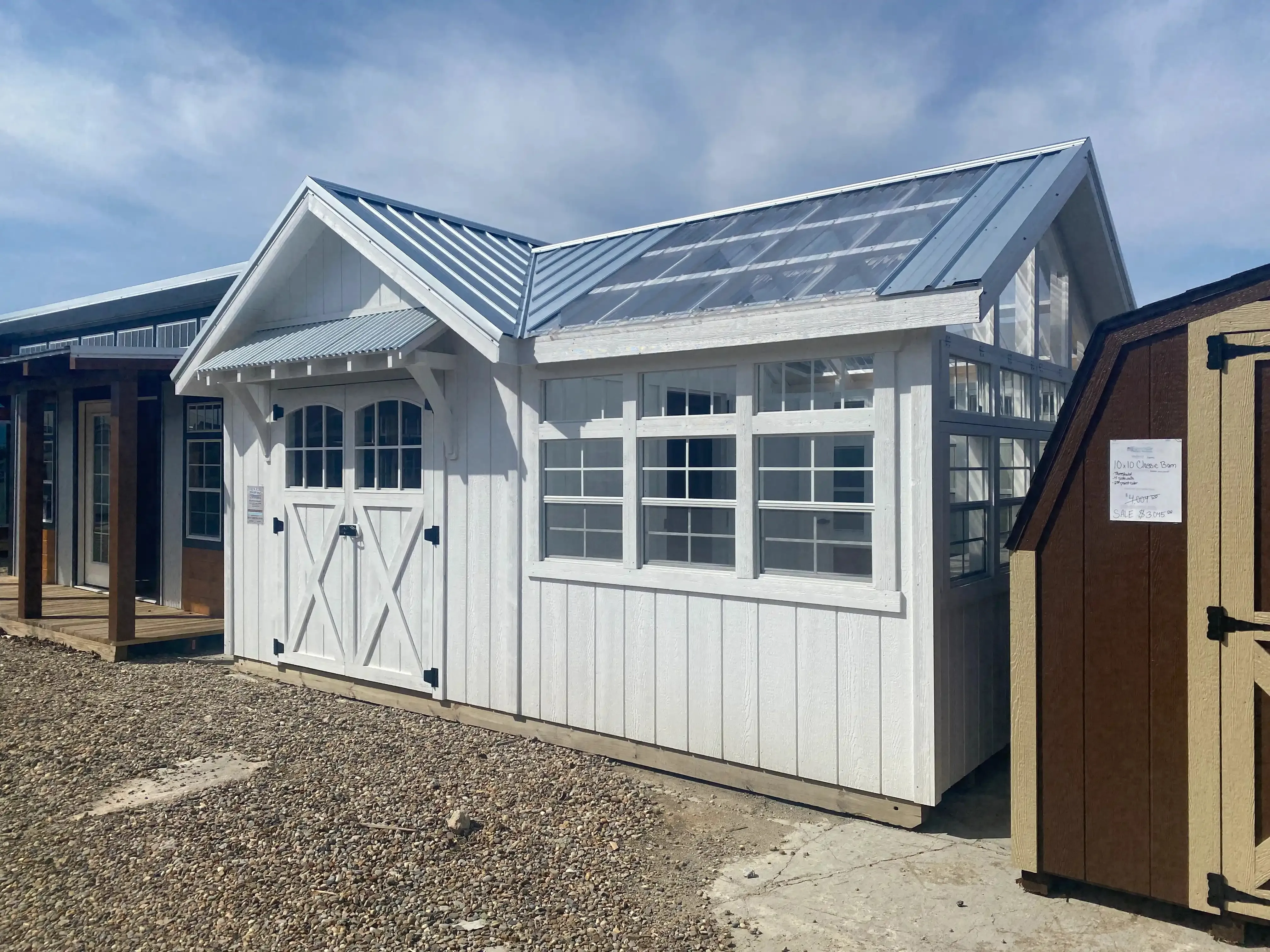 Garden shed greenhouse combo for sale near me hartville outdoor products