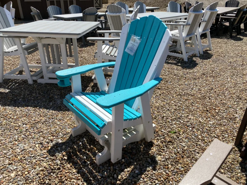 blue and white adirondack glider Columbus ohio