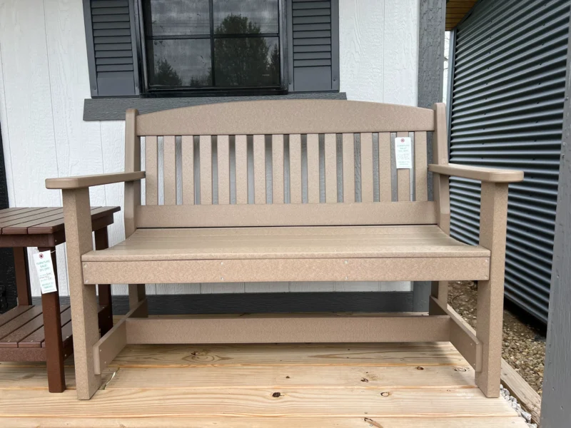 brown garden bench Kirtland ohio