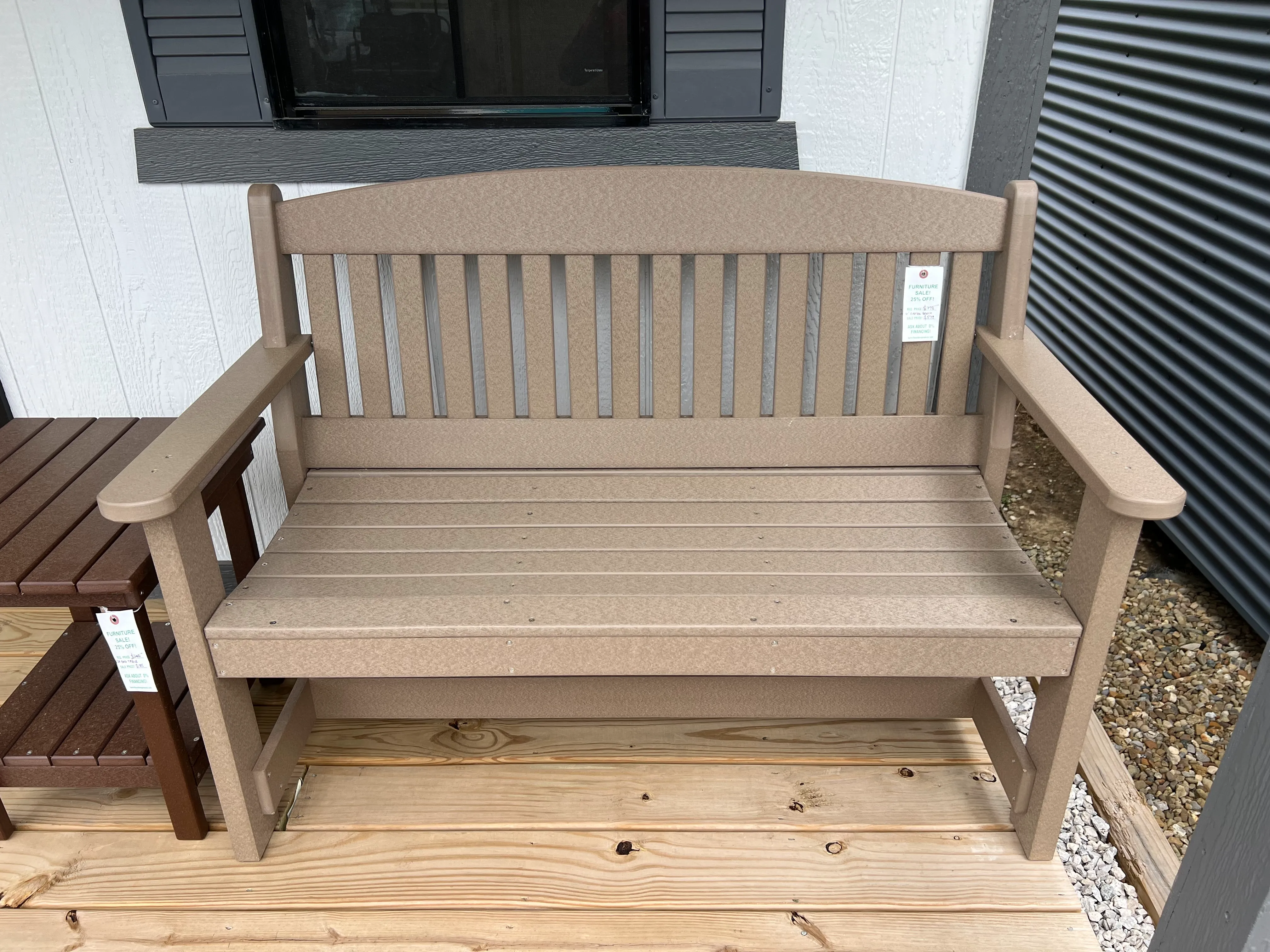brown garden bench Strongsville ohio brown garden bench Strongsville ohio