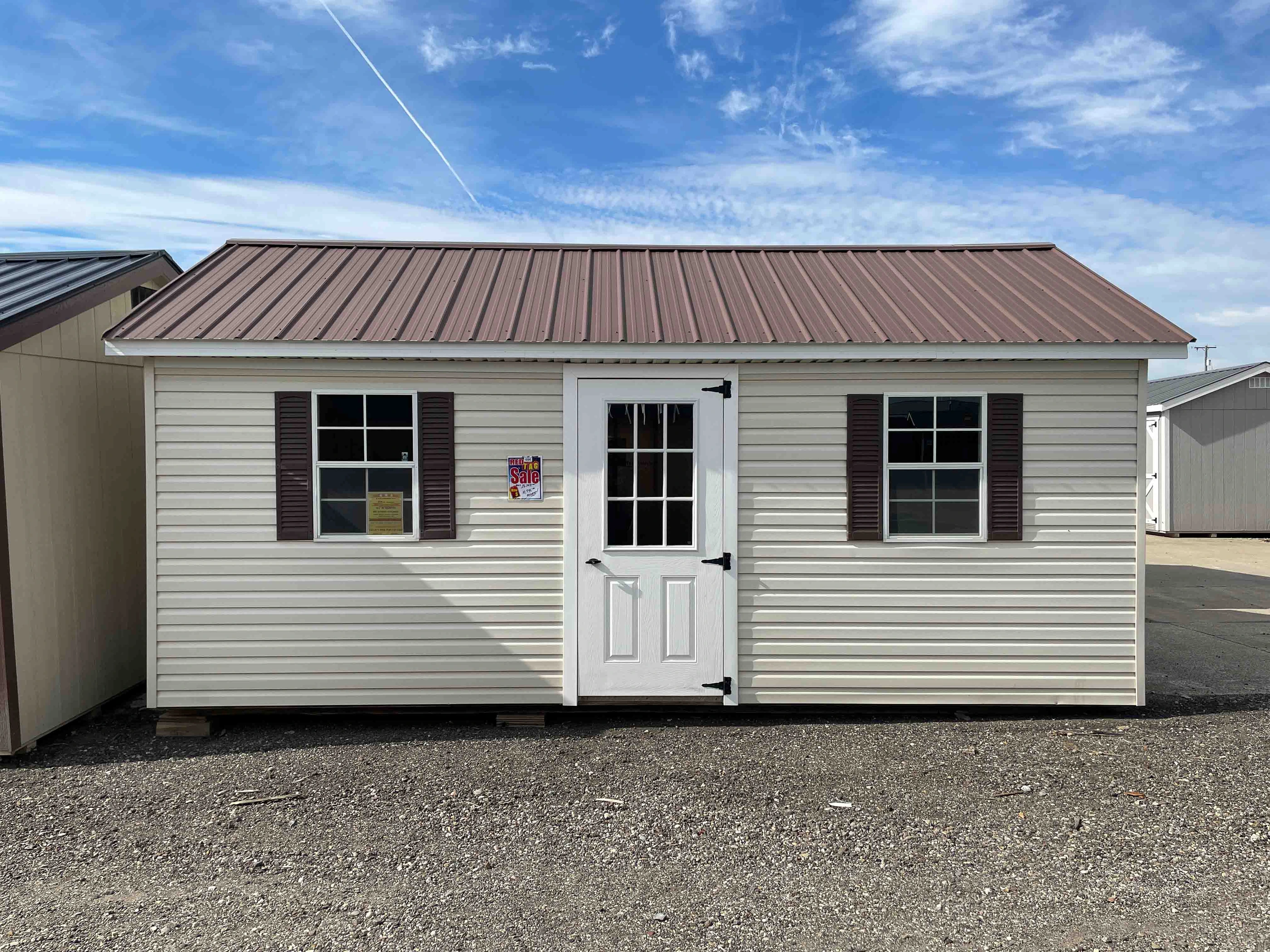 12x20 Shed On Sale | 12x20 Executive Vinyl Shed | Hartville Outdoor
